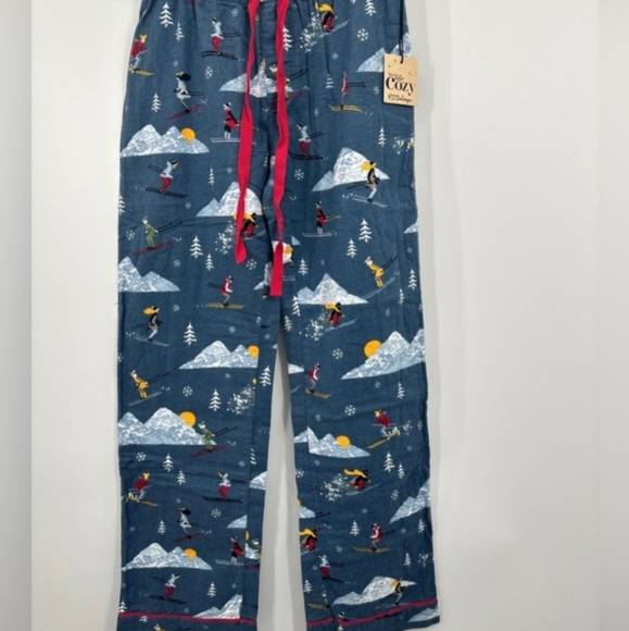 PJ Salvage Other - PJ Salvage Womens Loungewear Flannel Pants  Pajama Dark Denim Comfy Cozy